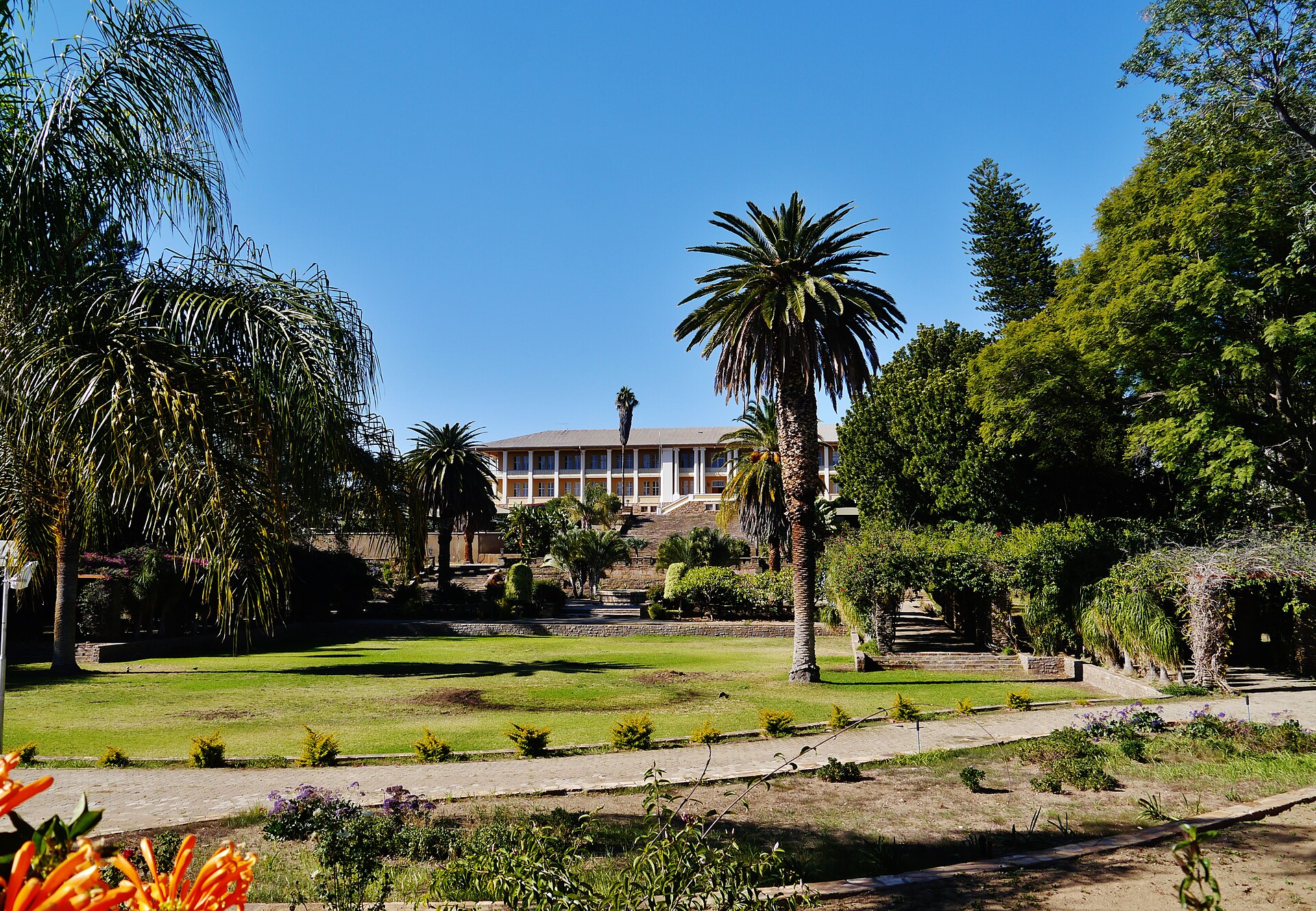 Parliament Gardens and the Tintenpalast, Windhoek